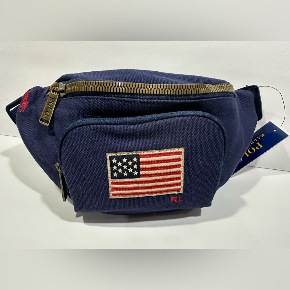 Polo by Ralph Lauren Blue Belt Bag with Flag Details - Picture 6 of 16